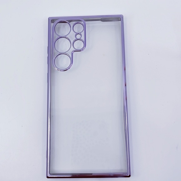 Luxury Plating Transparent‎ PC Crystal Case for Samsung Galaxy S23 Ultra - Picture 1 of 3
